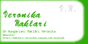veronika maklari business card
